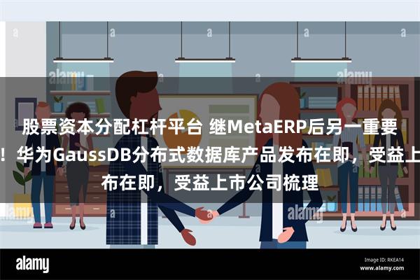 股票资本分配杠杆平台 继MetaERP后另一重要软件根技术！华为GaussDB分布式数据库产品发布在即，受益上市公司梳理