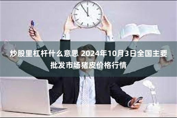 炒股里杠杆什么意思 2024年10月3日全国主要批发市场猪皮价格行情