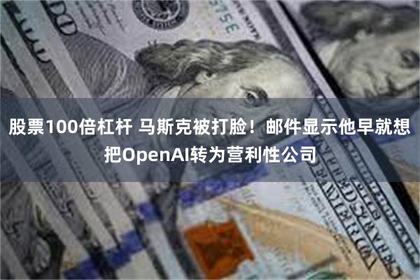 股票100倍杠杆 马斯克被打脸！邮件显示他早就想把OpenAI转为营利性公司